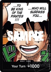 DON!! Card - Your Turn +1000 - Who Will Surpass You... - (Monkey.D.Luffy) (1st Anniversary DON!! Card Pack)